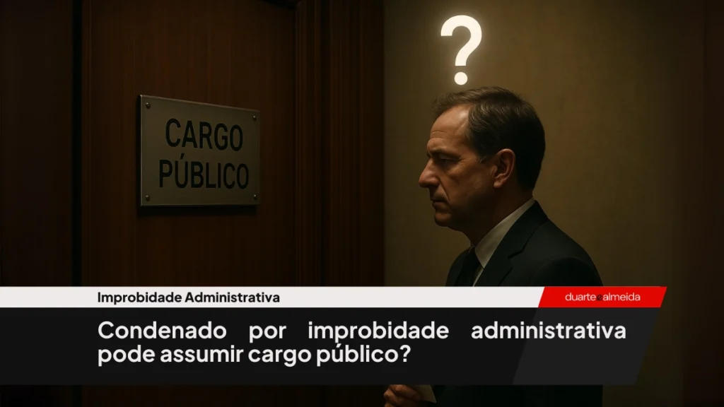Condenado por improbidade administrativa pode assumir cargo público?